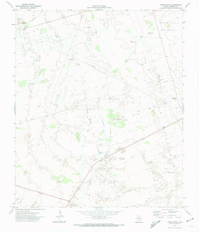 United States Geological Survey Sand Ranch, TX (1971, 24000-Scale) digital map