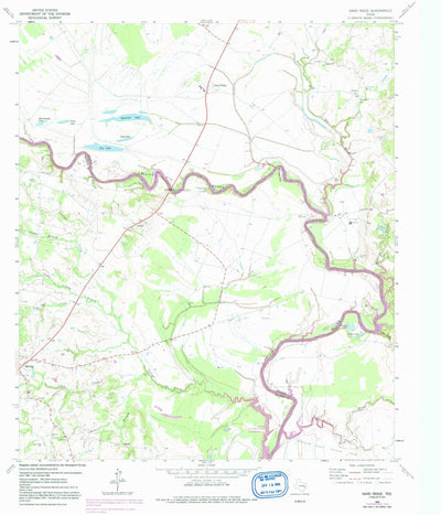 United States Geological Survey Sand Ridge, TX (1964, 24000-Scale) digital map