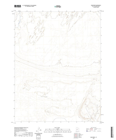 United States Geological Survey Sand Ridge, UT (2023, 24000-Scale) digital map