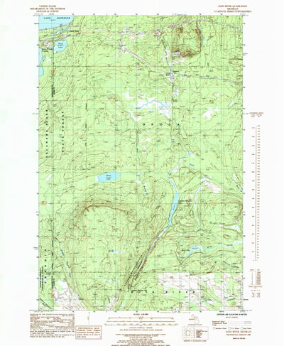 United States Geological Survey Sand River, MI (1985, 24000-Scale) digital map