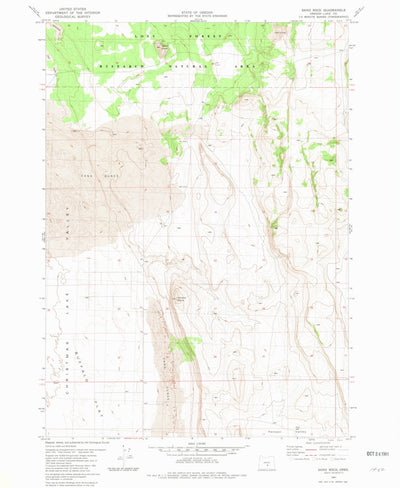 United States Geological Survey Sand Rock, OR (1981, 24000-Scale) digital map