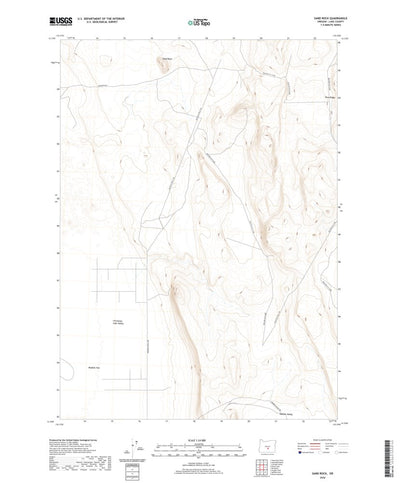 United States Geological Survey Sand Rock, OR (2020, 24000-Scale) digital map