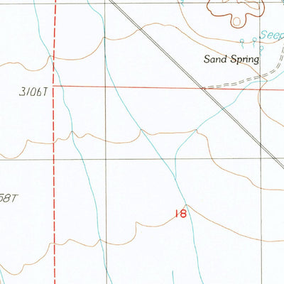 United States Geological Survey Sand Spring, CA-NV (1987, 24000-Scale) digital map