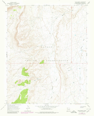 United States Geological Survey Sand Spring, NM (1966, 24000-Scale) digital map