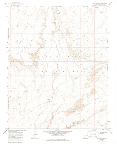 United States Geological Survey Sand Springs, AZ (1967, 24000-Scale) digital map