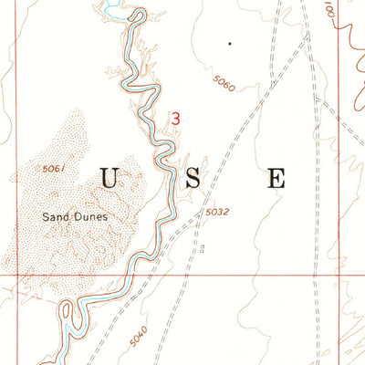 United States Geological Survey Sand Springs, AZ (1967, 24000-Scale) digital map
