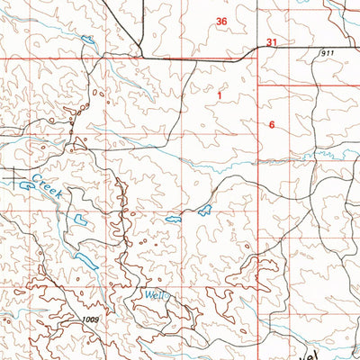 United States Geological Survey Sand Springs, MT (1993, 100000-Scale) digital map