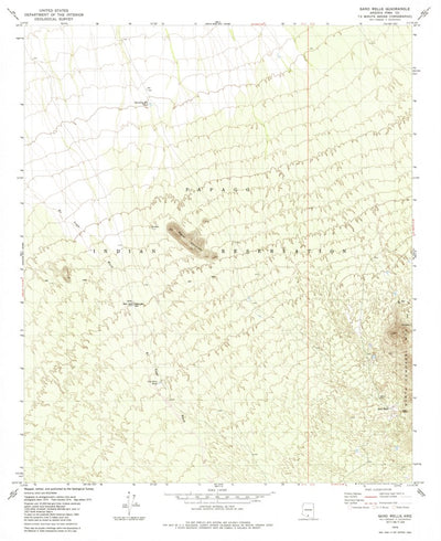 United States Geological Survey Sand Wells, AZ (1979, 24000-Scale) digital map