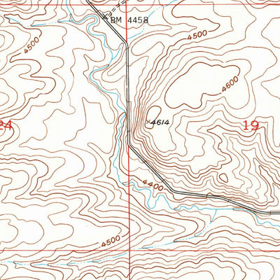 United States Geological Survey Sandborn Creek, MT (1955, 24000-Scale) digital map