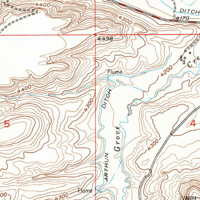 United States Geological Survey Sandborn Creek, MT (1955, 24000-Scale) digital map