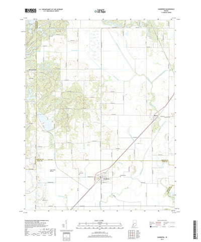 United States Geological Survey Sandborn, IN (2019, 24000-Scale) digital map