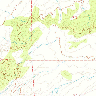 United States Geological Survey Sanders, AZ (1971, 24000-Scale) digital map