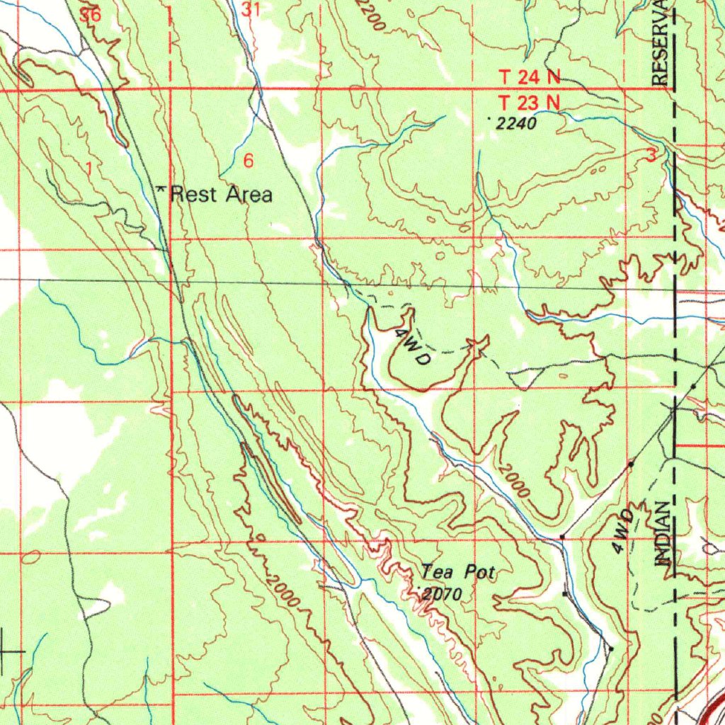 ニッコー　サンダーマップ　1/10 Sanders, AZ-NM (1982, 100000-Scale) Map by United States