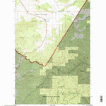 United States Geological Survey Sanders, ID (1994, 24000-Scale) digital map
