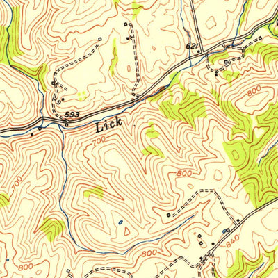 United States Geological Survey Sanders, KY (1951, 24000-Scale) digital map