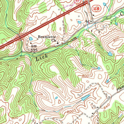 United States Geological Survey Sanders, KY (1969, 24000-Scale) digital map