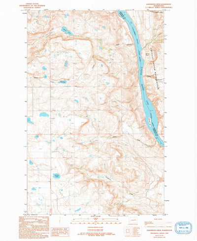 United States Geological Survey Sanderson Creek, WA (1989, 24000-Scale) digital map