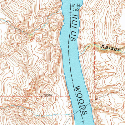 United States Geological Survey Sanderson Creek, WA (1989, 24000-Scale) digital map
