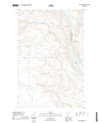 United States Geological Survey Sanderson Creek, WA (2020, 24000-Scale) digital map
