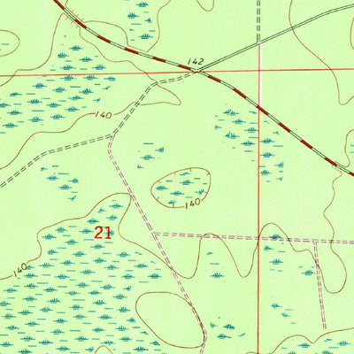 United States Geological Survey Sanderson North, FL (1969, 24000-Scale) digital map