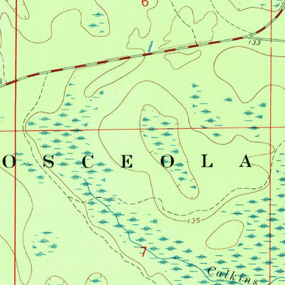 United States Geological Survey Sanderson North, FL (1969, 24000-Scale) digital map