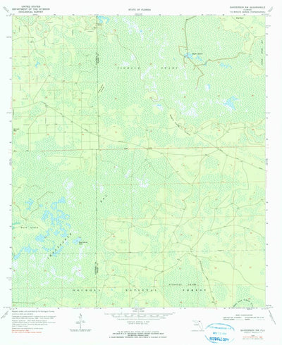 United States Geological Survey Sanderson NW, FL (1969, 24000-Scale) digital map