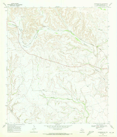United States Geological Survey Sanderson SE, TX (1969, 24000-Scale) digital map