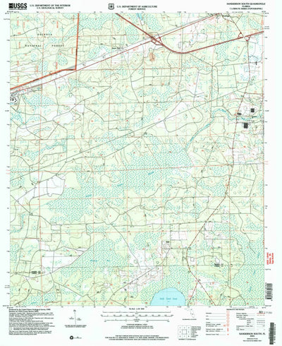 United States Geological Survey Sanderson South, FL (2005, 24000-Scale) digital map