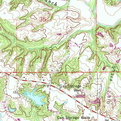 United States Geological Survey Sandford, IN-IL (1966, 24000-Scale) digital map