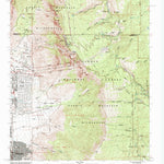 United States Geological Survey Sandia Crest, NM (1990, 24000-Scale) digital map