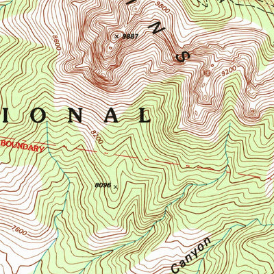 United States Geological Survey Sandia Crest, NM (1990, 24000-Scale) digital map