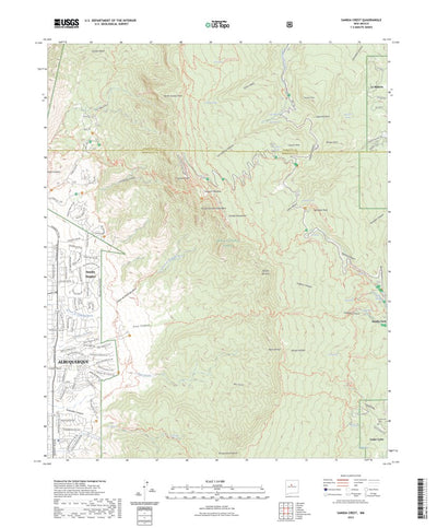 United States Geological Survey Sandia Crest, NM (2023, 24000-Scale) digital map