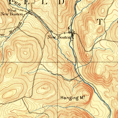 United States Geological Survey Sandisfield, MA-CT (1888, 62500-Scale) digital map