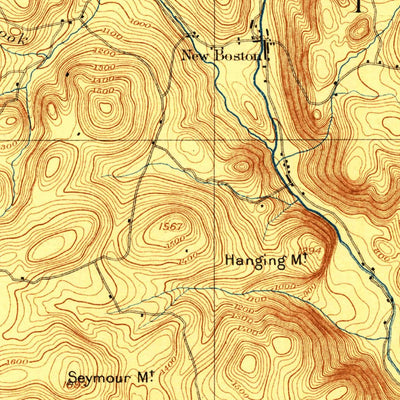 United States Geological Survey Sandisfield, MA-CT (1897, 62500-Scale) digital map