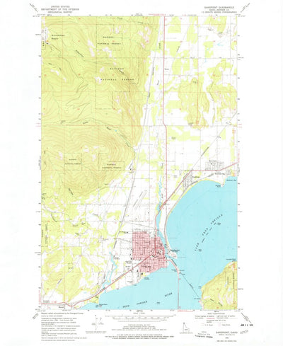 United States Geological Survey Sandpoint, ID (1968, 24000-Scale) digital map