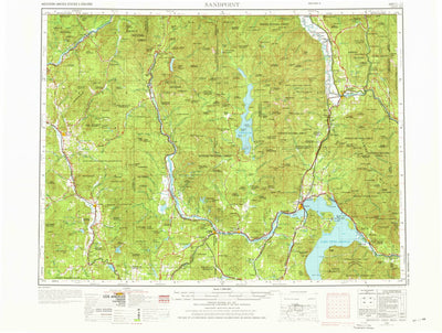 United States Geological Survey Sandpoint, ID-WA-MT (1958, 250000-Scale) digital map