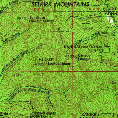 United States Geological Survey Sandpoint, ID-WA-MT (1963, 250000-Scale) digital map