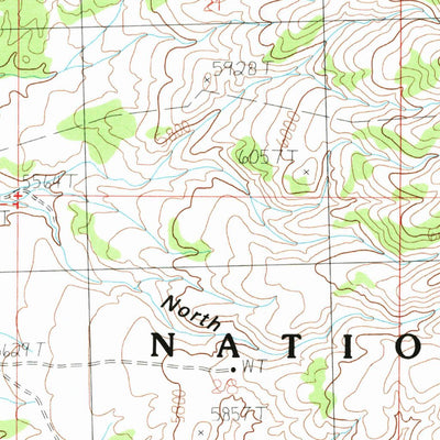 United States Geological Survey Sandrock Canyon, ID (1985, 24000-Scale) digital map