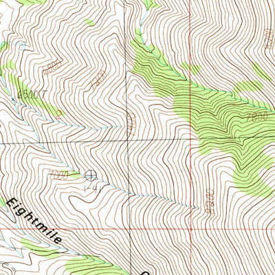 United States Geological Survey Sandrock Canyon, ID (1985, 24000-Scale) digital map
