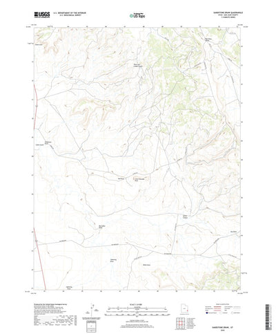 United States Geological Survey Sandstone Draw, UT (2020, 24000-Scale) digital map