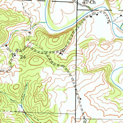 United States Geological Survey Sandtown, AR (1943, 24000-Scale) digital map