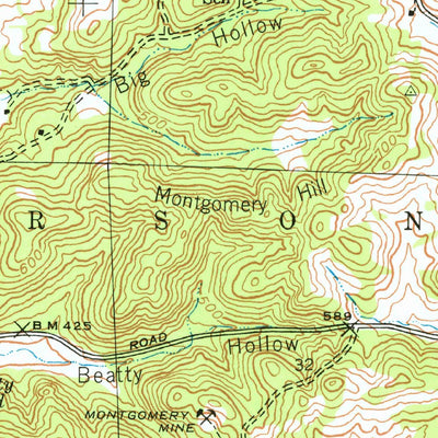 United States Geological Survey Sandtown, AR (1943, 24000-Scale) digital map