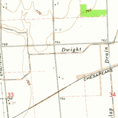 United States Geological Survey Sandusky, MI (1963, 24000-Scale) digital map
