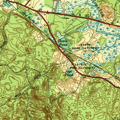 United States Geological Survey Sandwich, MA (1938, 31680-Scale) digital map