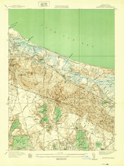 United States Geological Survey Sandwich, MA (1939, 24000-Scale) digital map