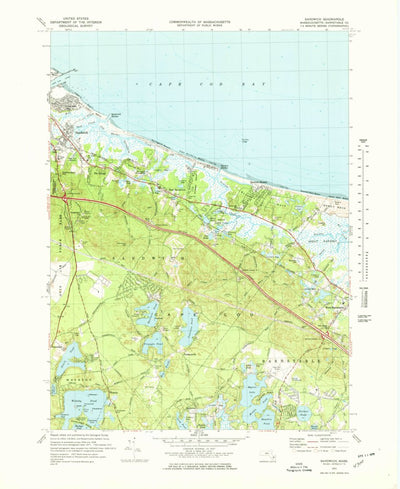 United States Geological Survey Sandwich, MA (1972, 25000-Scale) digital map