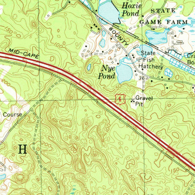 United States Geological Survey Sandwich, MA (1972, 25000-Scale) digital map