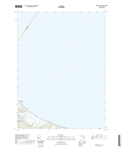 United States Geological Survey Sandwich OE N, MA (2021, 24000-Scale) digital map