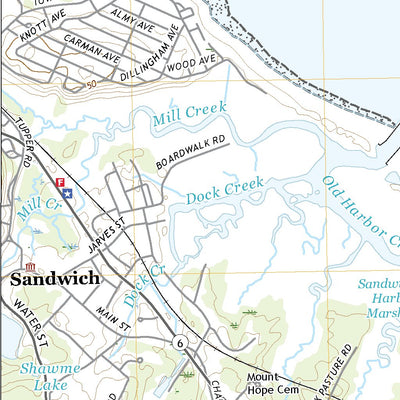 United States Geological Survey Sandwich OE N, MA (2021, 24000-Scale) digital map