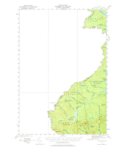 United States Geological Survey Sandy Bay, ME (1927, 62500-Scale) digital map